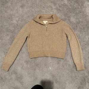 Jessica Simpson Taupe Cowl Neck Sweater